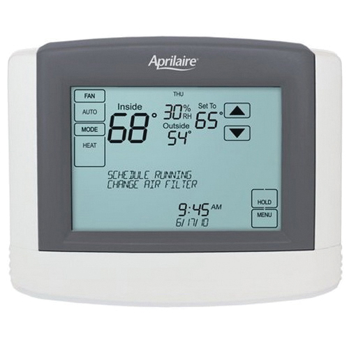 Aprilaire® 8800 Thermostat, 24 VAC, 1 - 2.5 A, 7 day Program Programmability