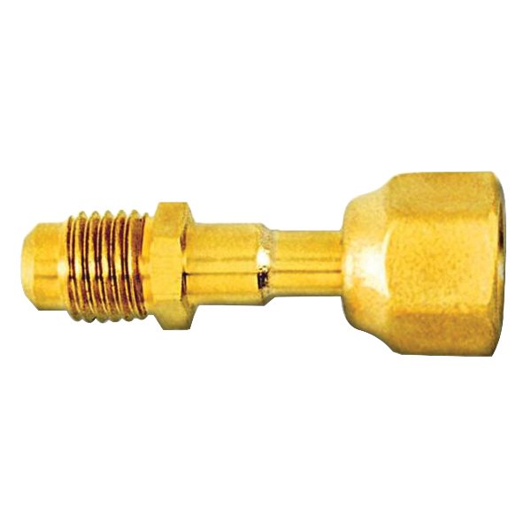 C&D Valve CD1454 Straight Connector, 1/4 in Fitting, Flared Nut x Male Connection