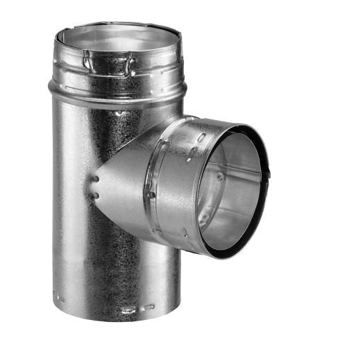 DuraVent® 6GVT Tee, 6 in, 0.012 in Aluminum Inner and 0.018 in Galvanized Outer Wall