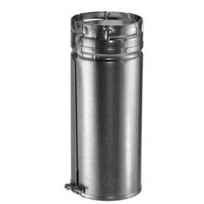 DuraVent® 12GV12A Gas Vent Pipe, 12 in, 12 in L, DuraLock, Aluminum/Galvanized Steel