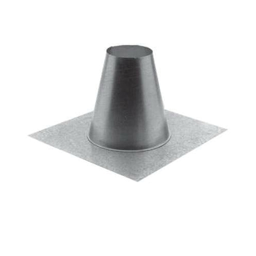 DuraVent® 12GVFF Tall Cone Flat Flashing, 12 in, Galvalume, 29-1/2 in L, 12 in H