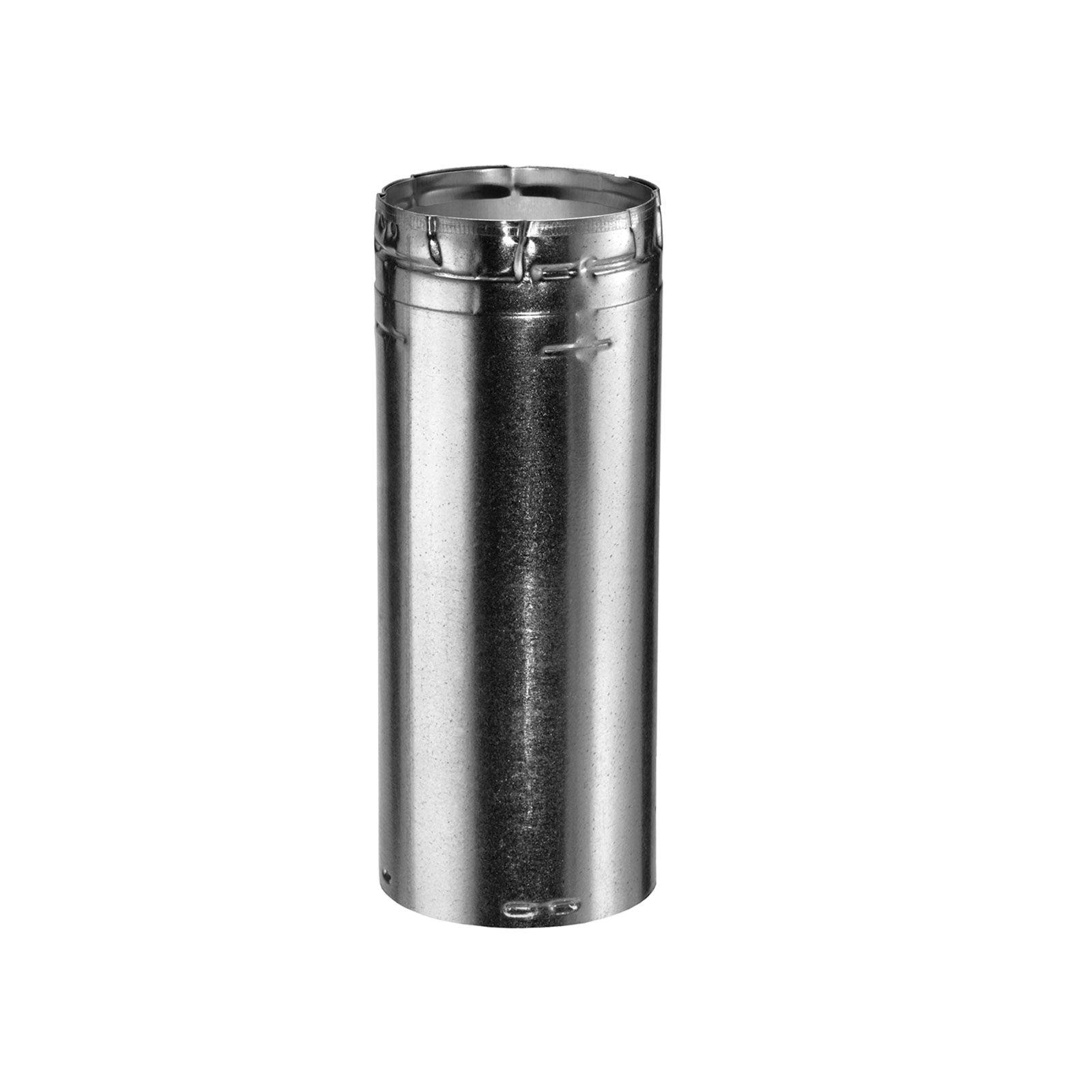 DuraVent® 8GV48 Rigid Pipe, 8 in, 48 in L, DuraLock, Aluminum/Galvanized Steel