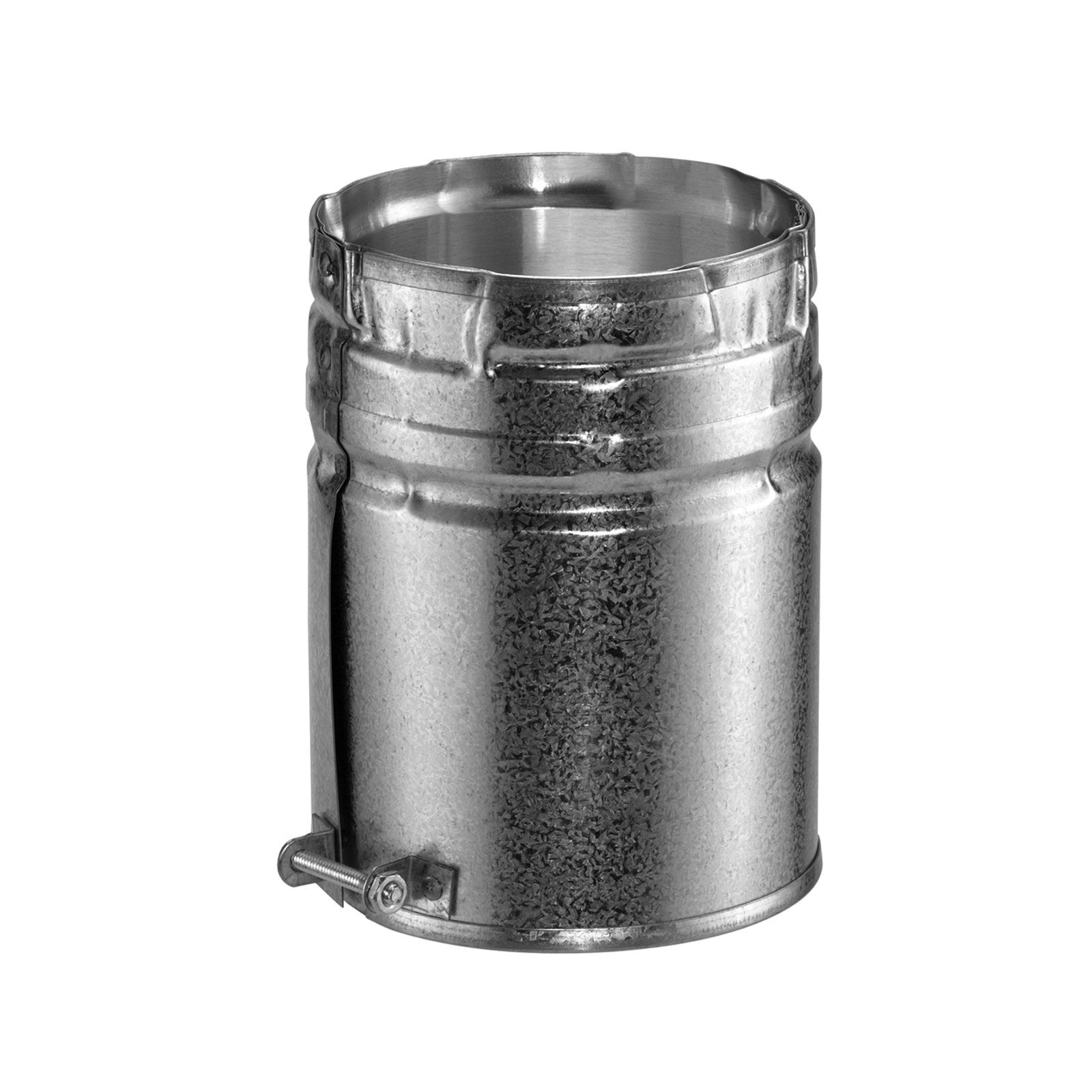 DuraVent® 3GVAM Male Adapter, 3 in, 0.012 in Aluminum Inner and 0.018 in Galvanized Steel Outer Wall