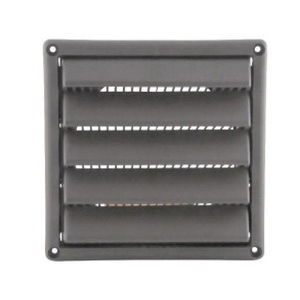 Famco AI6WH Wall Vent with Fixed Louver, 6 in, 8-1/8 in W, 8-1/8 in H