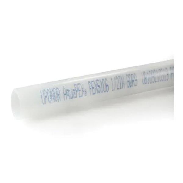 AquaPEX 1 inch x 100 ft L Cross Linked Polyethylene Standard PEX Tubing, White with Blue Print thumbnail 3