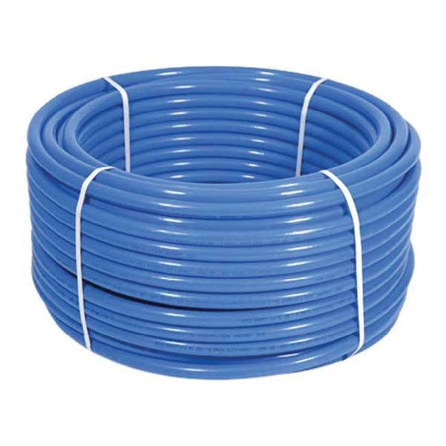 AquaPEX 1 inch x 100 ft L Cross Linked Polyethylene Standard PEX Tubing, White with Blue Print