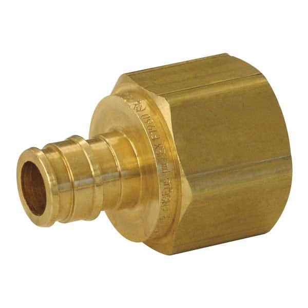 Uponor LF4571010 Adapter, 1 in PEX x 1 in FNPT, Brass