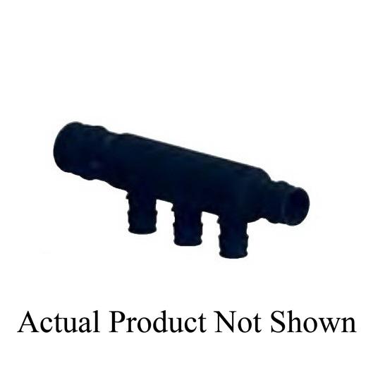 Uponor Q2247557 Flow-Through Multi-Port Tee, 3/4 in x 3/4 in x 1/2 in, Polymer