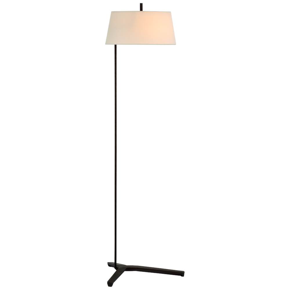 Leaning Matt Brass Floor Lamp with Black Shade - ID 11028 – London Lighting  Limited