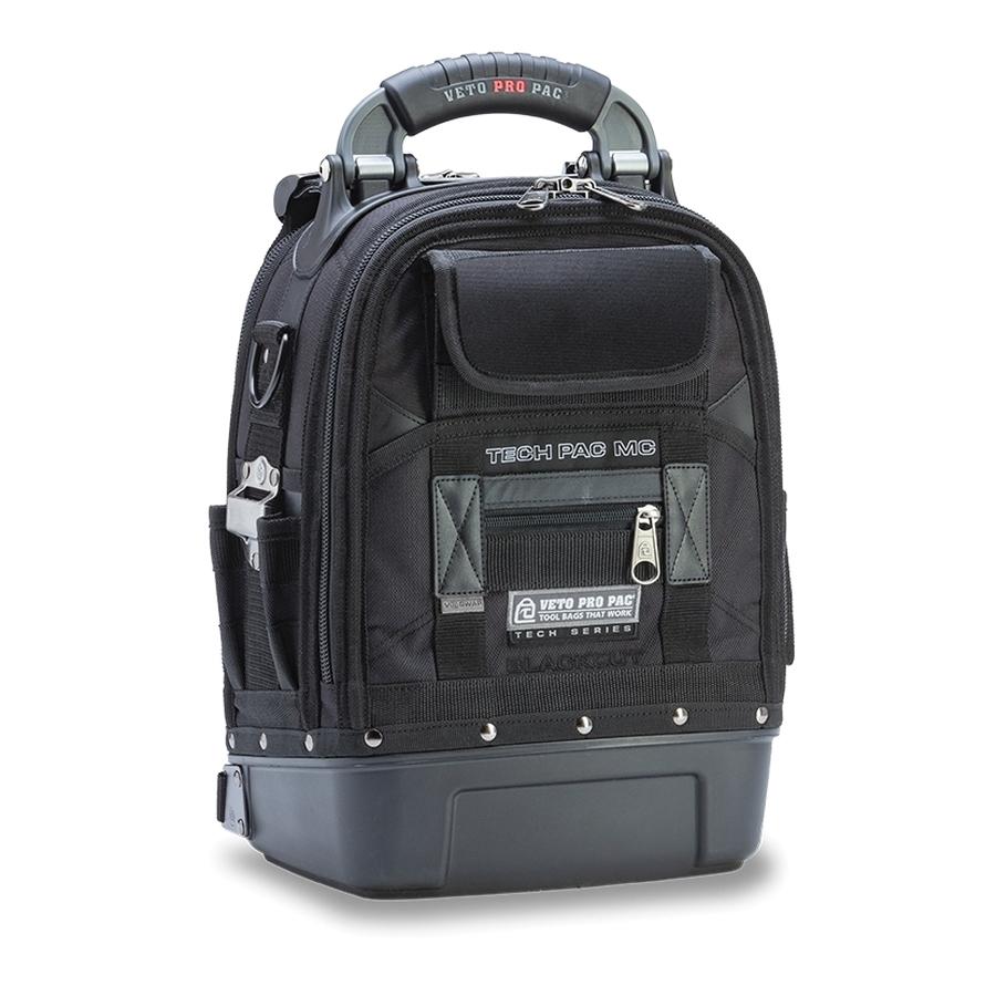 VETO PRO PAC® TECH PAC MC BLACKOUT Backpack Bag, 12 in W, 19 in H, Zipper Closure, Polypropylene, Black