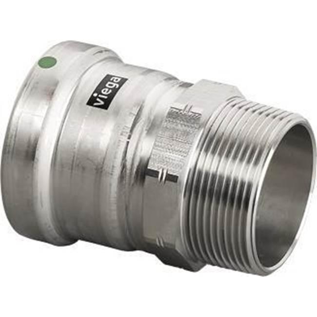 Viega 90640 Adapter, 3 in, Press x MPT, Stainless Steel, 200 psi, 0 to 250 deg F thumbnail 2