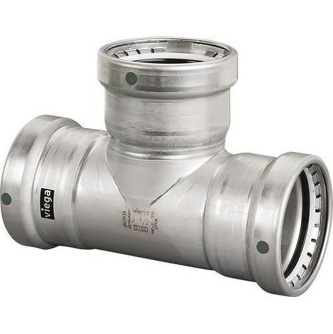 Viega 90585 Tee, 3 x 3 x 2 in, Press, Stainless Steel, 200 psi, 0 to 250 deg F