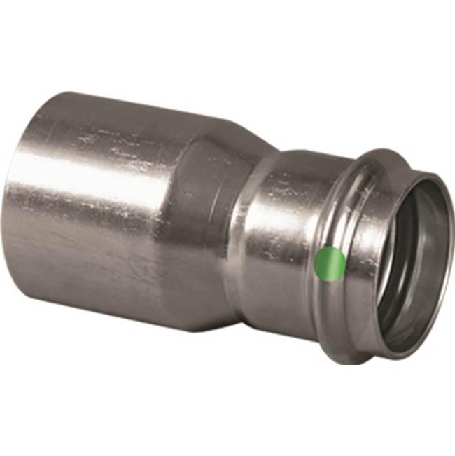 Viega ProPress® 316 80160 3/4 inch x 1/2 inch FTG x Press 316 Stainless Steel Reducer thumbnail 2