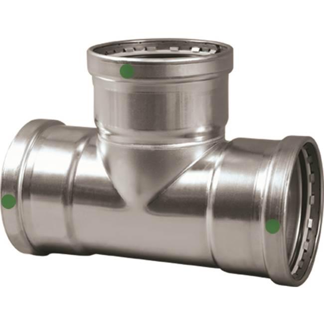 Viega ProPress® 316 80620 4 inch x 4 inch x 4 inch Press x Press x Press 316 Stainless Steel Tee thumbnail 2