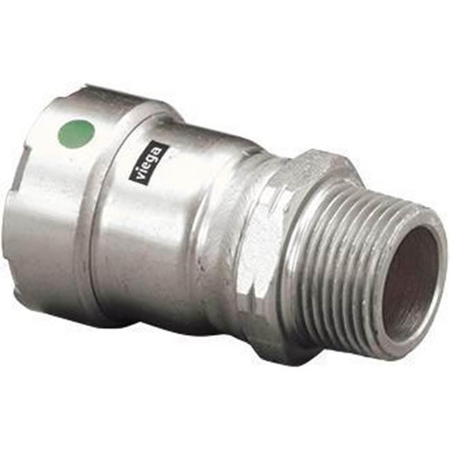 Viega 90250 Adapter, 1-1/2 in, Press x MPT, Stainless Steel, 200 psi, 0 to 250 deg F thumbnail 2