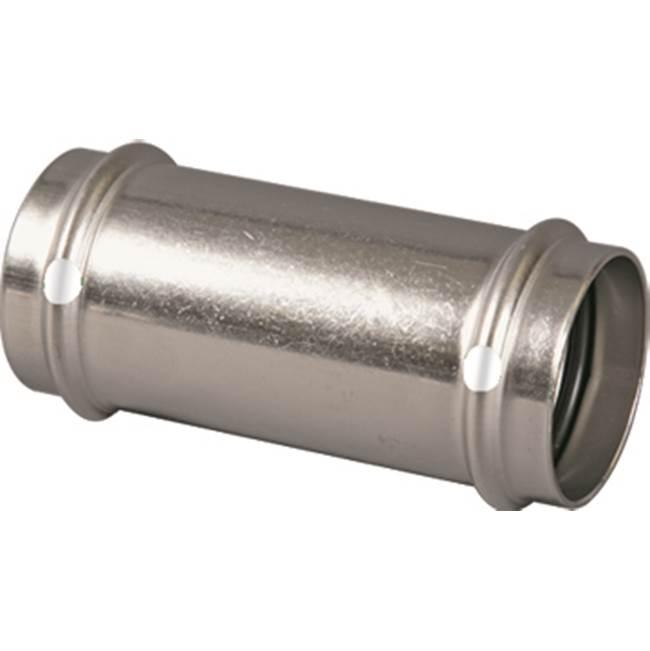ProPress 3/4 inch 304 Stainless Steel Coupling with No Stop, Press x Press thumbnail 2