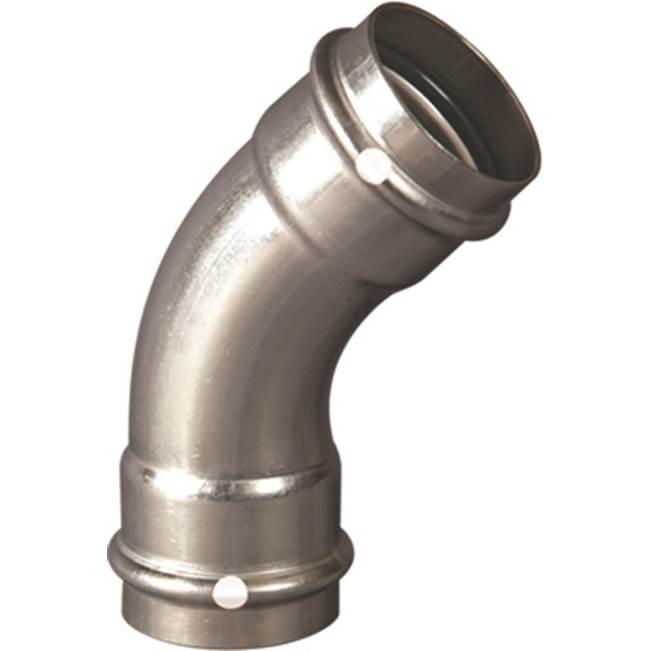 ProPress 2 inch 45 Deg 304 Stainless Steel Elbow, Press x Press thumbnail 2