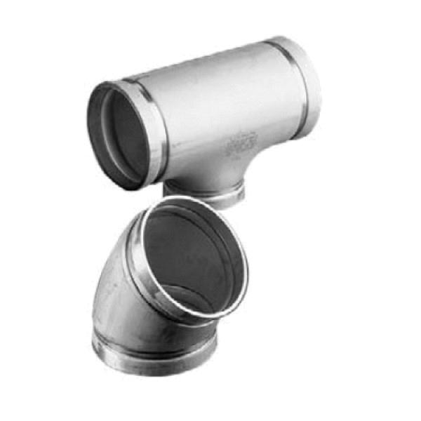 Victaulic® 3 inch 45 Deg SCH 10S 316L Stainless Steel Grooved Elbow, No. 411 SS