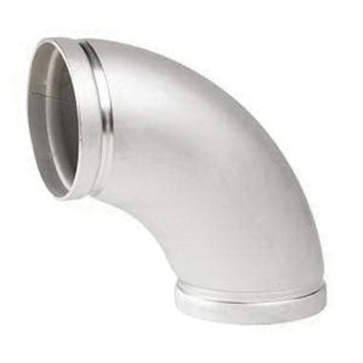 Victaulic® 8 inch 45 Deg SCH 10S 316L Stainless Steel Grooved Elbow, No. 411 SS