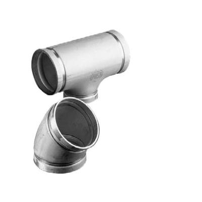 Victaulic® 3 inch x 3 inch x 2 inch SCH 10S Stainless Steel Grooved Tee, No. 425 SS