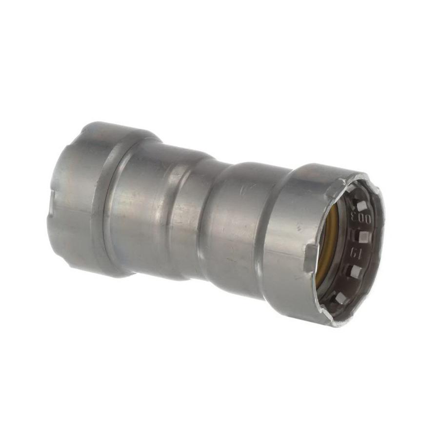 MegaPressG 6615 1-1/2 inch x 1-1/2 inch Coupling With Stop, Press x Press, Lead Free, Zinc-Nickel Coated Carbon Steel thumbnail 2