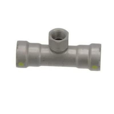 MegaPressG 6617.2 1-1/2 inch x 1-1/2 inch x 1 inch Tee, Press x Press x FPT, Lead Free, Zinc-Nickel Coated Carbon Steel