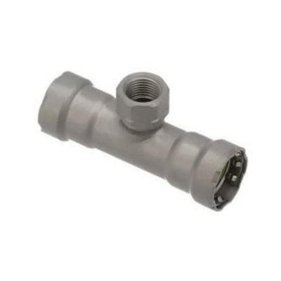 Viega MegaPressG 6617.2 1-1/2 inch x 1-1/2 inch x 1-1/4 inch Tee, Press x Press x FPT, Lead Free, Zinc-Nickel Coated Carbon Steel thumbnail 3