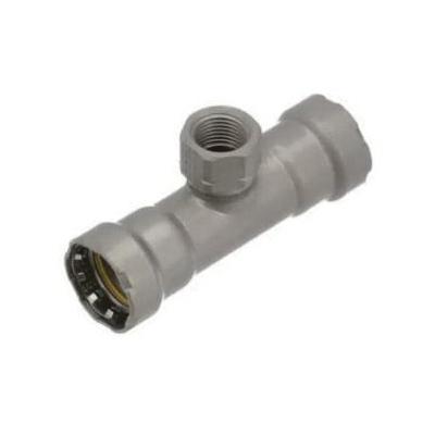 MegaPressG 6617.2 2 inch x 2 inch x 1 inch Tee, Press x Press x FPT, Lead Free, Zinc-Nickel Coated Carbon Steel thumbnail 3