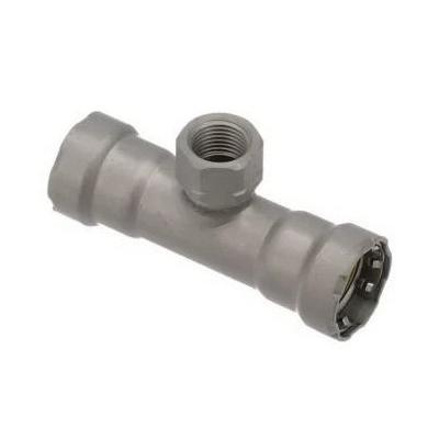 MegaPressG 6617.2 1-1/4 inch x 1-1/4 inch x 1/2 inch Tee, Press x Press x FPT, Lead Free, Zinc-Nickel Coated Carbon Steel thumbnail 2