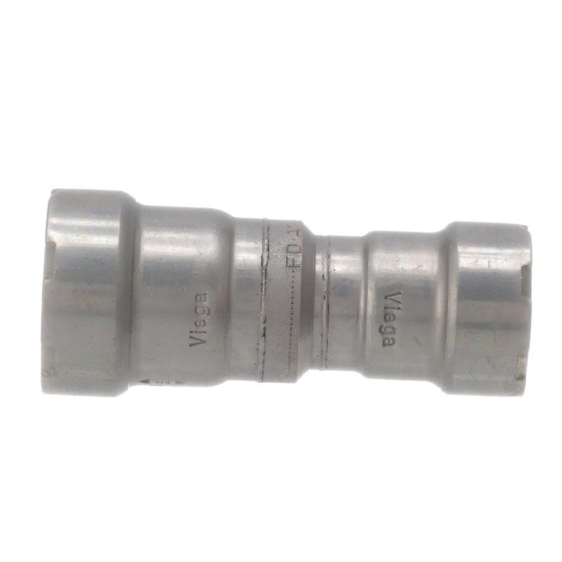 Viega MegaPress 4815.2 3/4 inch x 1/2 inch Reducer, Press x Press, Lead Free, Zinc-Nickel Coated Carbon Steel