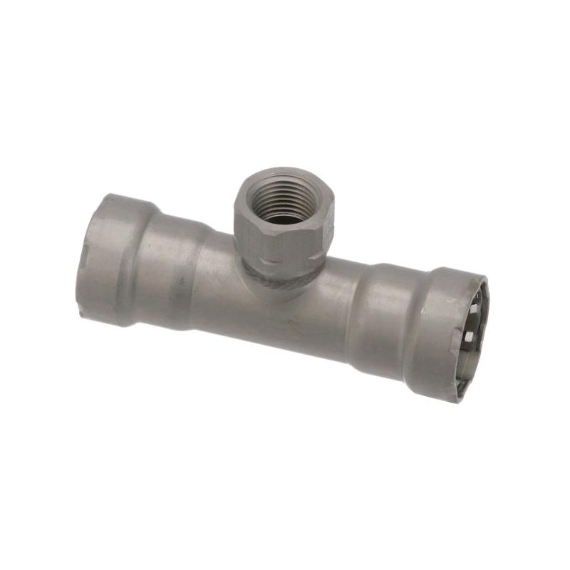 MegaPressG 6616.1 1/2 inch x 1/2 inch 90 Degree Street Elbow, Press x FTG, Lead Free, Zinc-Nickel Coated Carbon Steel