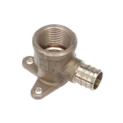 Viega PureFlow® 46233 90 Deg 1/2 inch x 1/2 inch Crimp x FNPT Brass Drop Ear Elbow