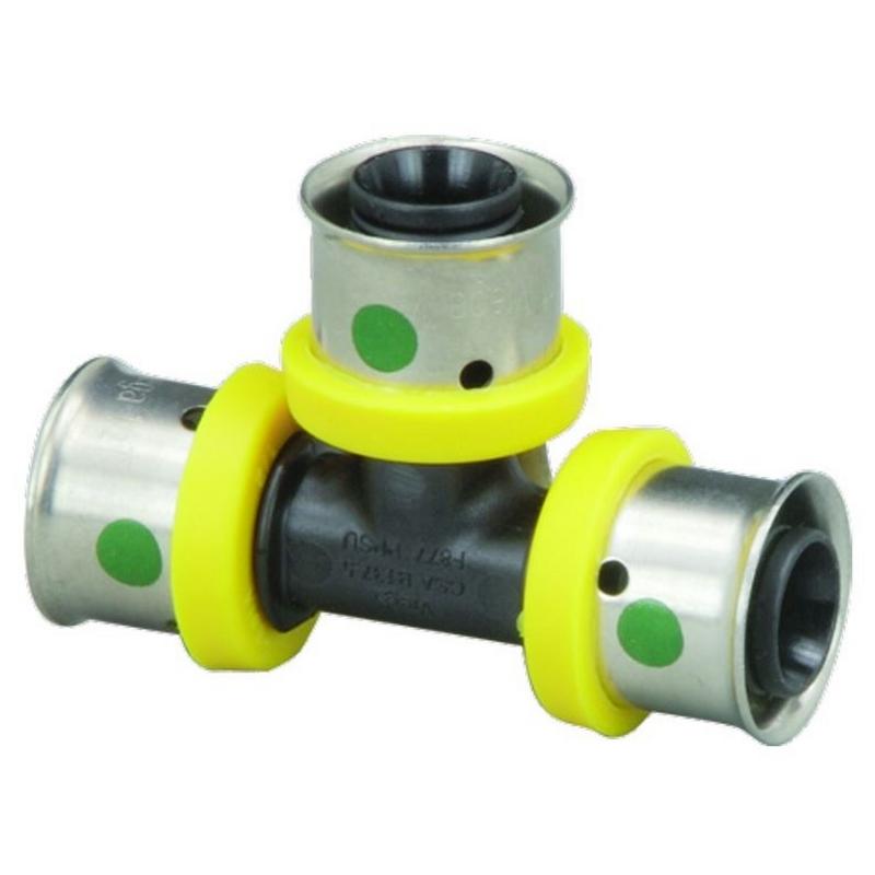 Viega 1-1/4 inch x 1-1/4 inch x 3/4 inch PEX Press Tee, Polymer, Press x Press x Press