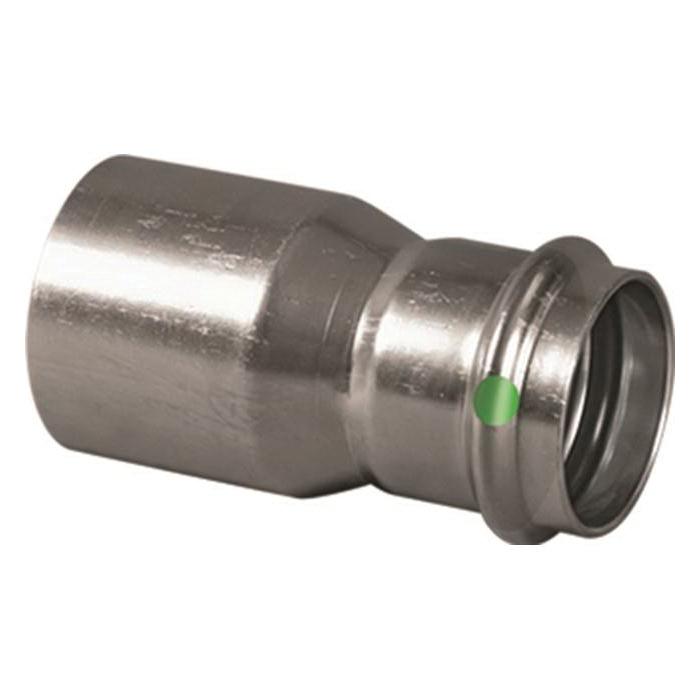 Viega ProPress® 4015.1 Series 80220 Reducer, 2 in FTG x 1 in Press, Stainless Steel