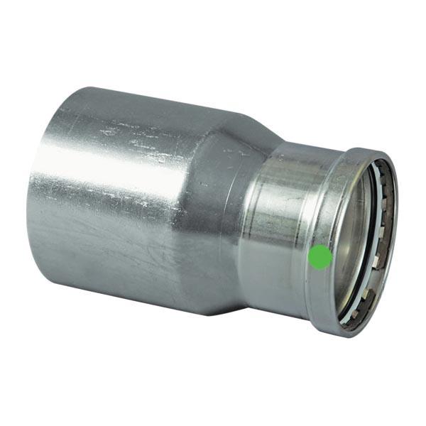 Viega ProPress® 316 80250 4 inch x 2 inch FTG x Press 316 Stainless Steel Reducer