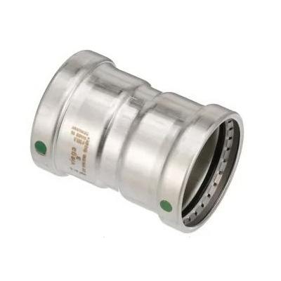 Viega ProPress® 316 80300 3 inch x 3 inch Press x Press 316 Stainless Steel Coupling with Stop