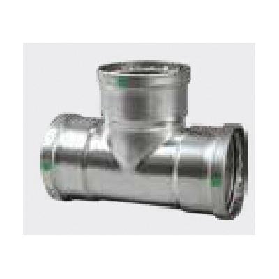 Viega ProPress® 316 80780 3 inch x 3 inch x 2-1/2 inch Press x Press x Press 316 Stainless Steel Tee