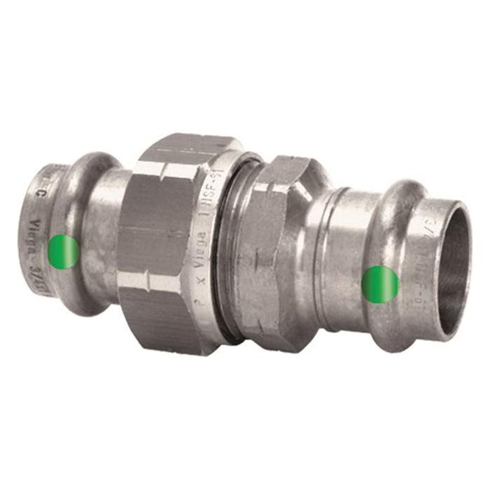 Viega ProPress® 4060 Series 81005 Union, 1/2 in Press x 1/2 in Press, Stainless Steel