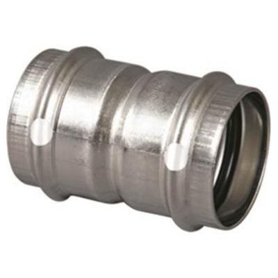 ProPress 1 inch 304 Stainless Steel Coupling with Stop, Press x Press