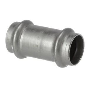 ProPress 3/4 inch 304 Stainless Steel Coupling with No Stop, Press x Press