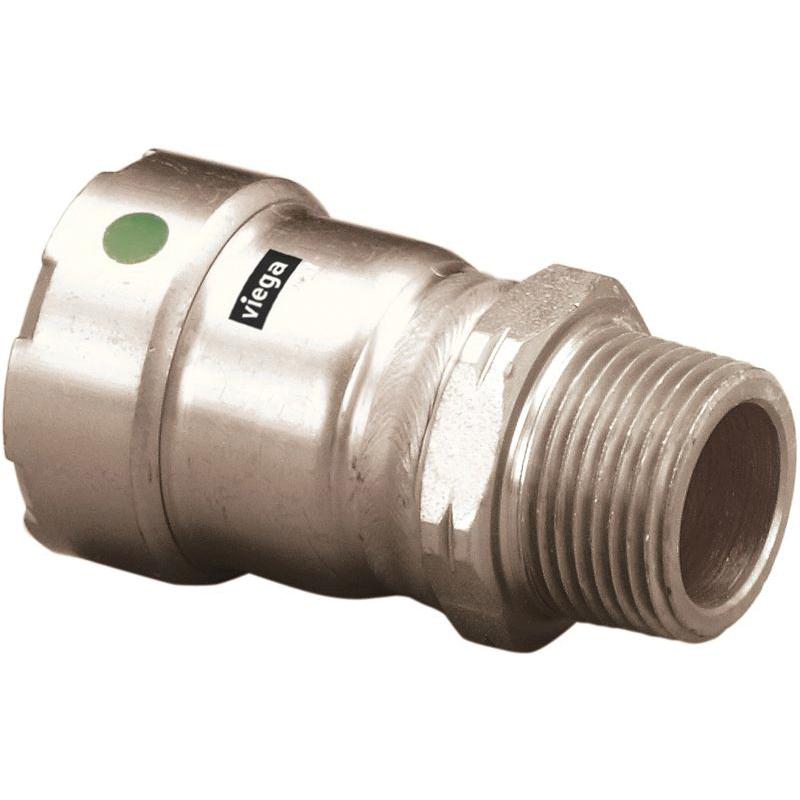 Viega 90880 Adapter, 1-1/4 in, Press x MPT, Stainless Steel, 200 psi, 0 to 250 deg F thumbnail 2