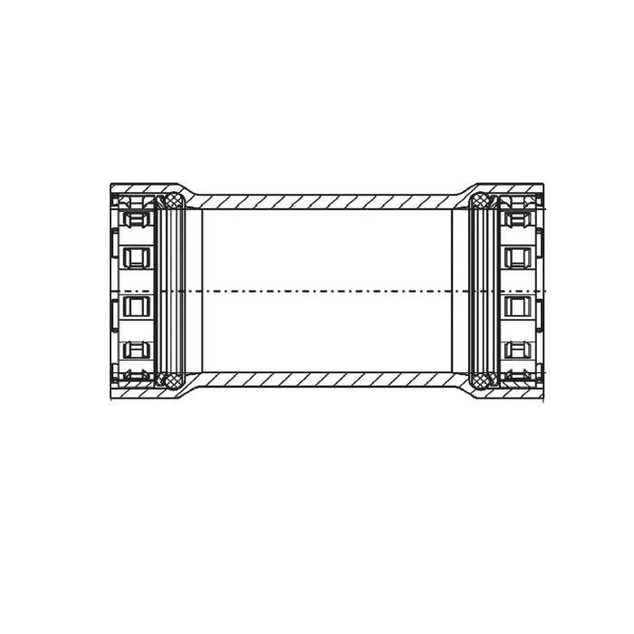 Viega 90330 Coupling, 2 in, Stainless Steel, Press thumbnail 2