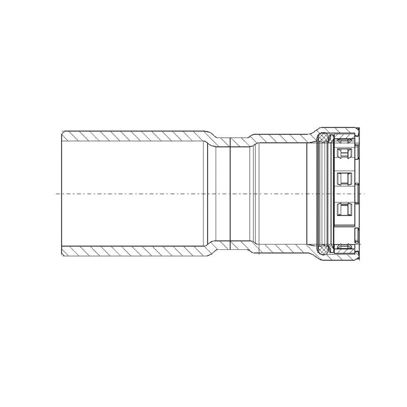 Viega 90360 Reducer, 1 x 1/2 in, Fitting x Press, Stainless Steel, 200 psi, 0 to 250 deg F thumbnail 2