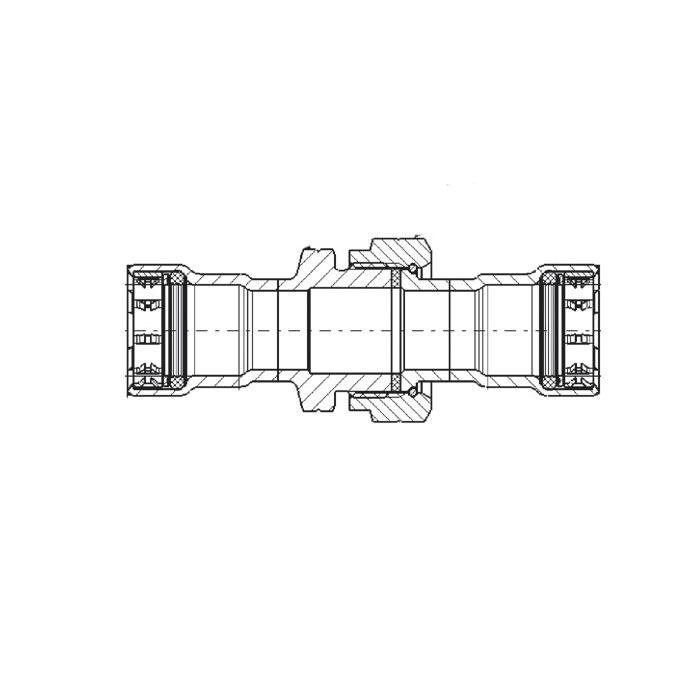 Viega 90415 Union, 1/2 in Press, Stainless Steel, 200 psi, 0 to 250 deg F thumbnail 2