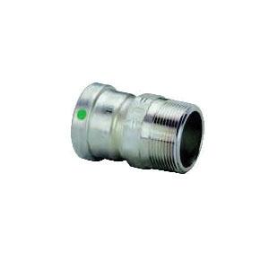 Viega 90735 Adapter, 4 in, Press x MPT, Stainless Steel, 200 psi, 0 to 250 deg F