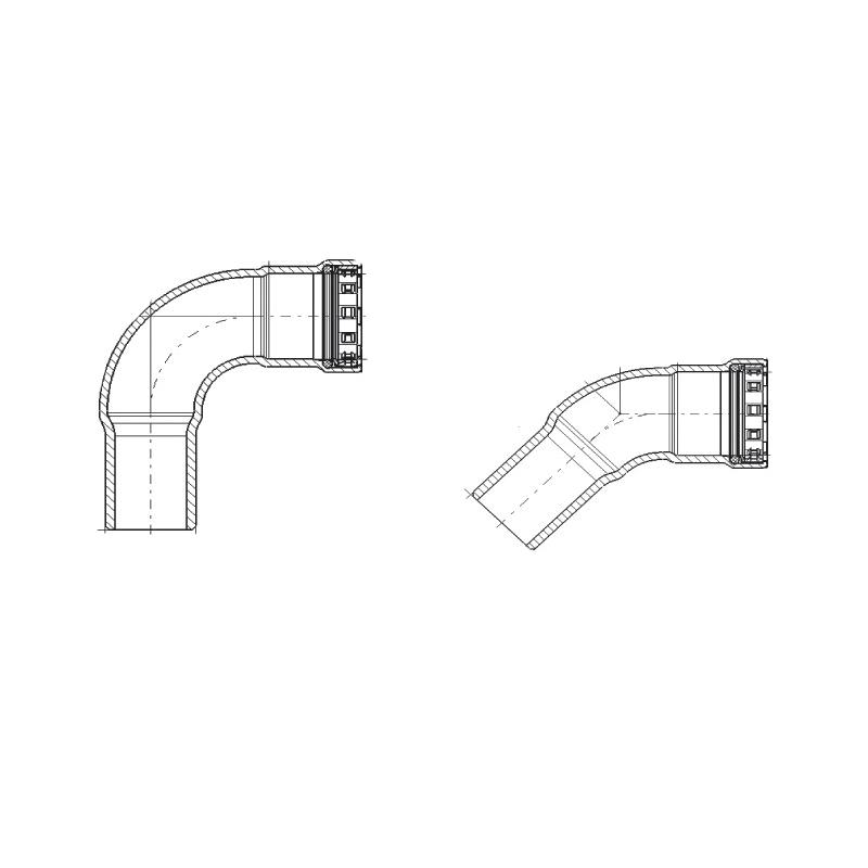 Viega 90895 90 deg Street Elbow, 1-1/4 in Fitting x Press, 90 deg, Stainless Steel, 200 psi, 0 to 250 deg F
