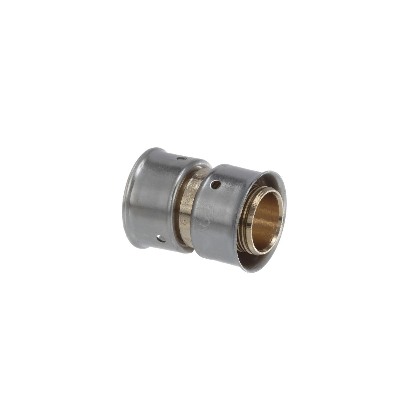 Viega Pureflow 2815ZL Lead-Free Bronze PEX Coupling, 3/4 inch x 1/2 inch, Press x Press