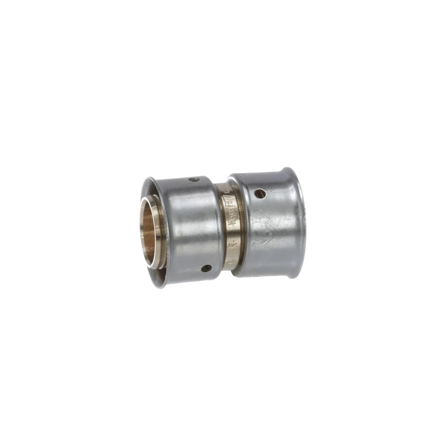 Viega Pureflow 2815ZL Lead-Free Bronze PEX Coupling, 3/4 inch x 3/4 inch, Press x Press thumbnail 2