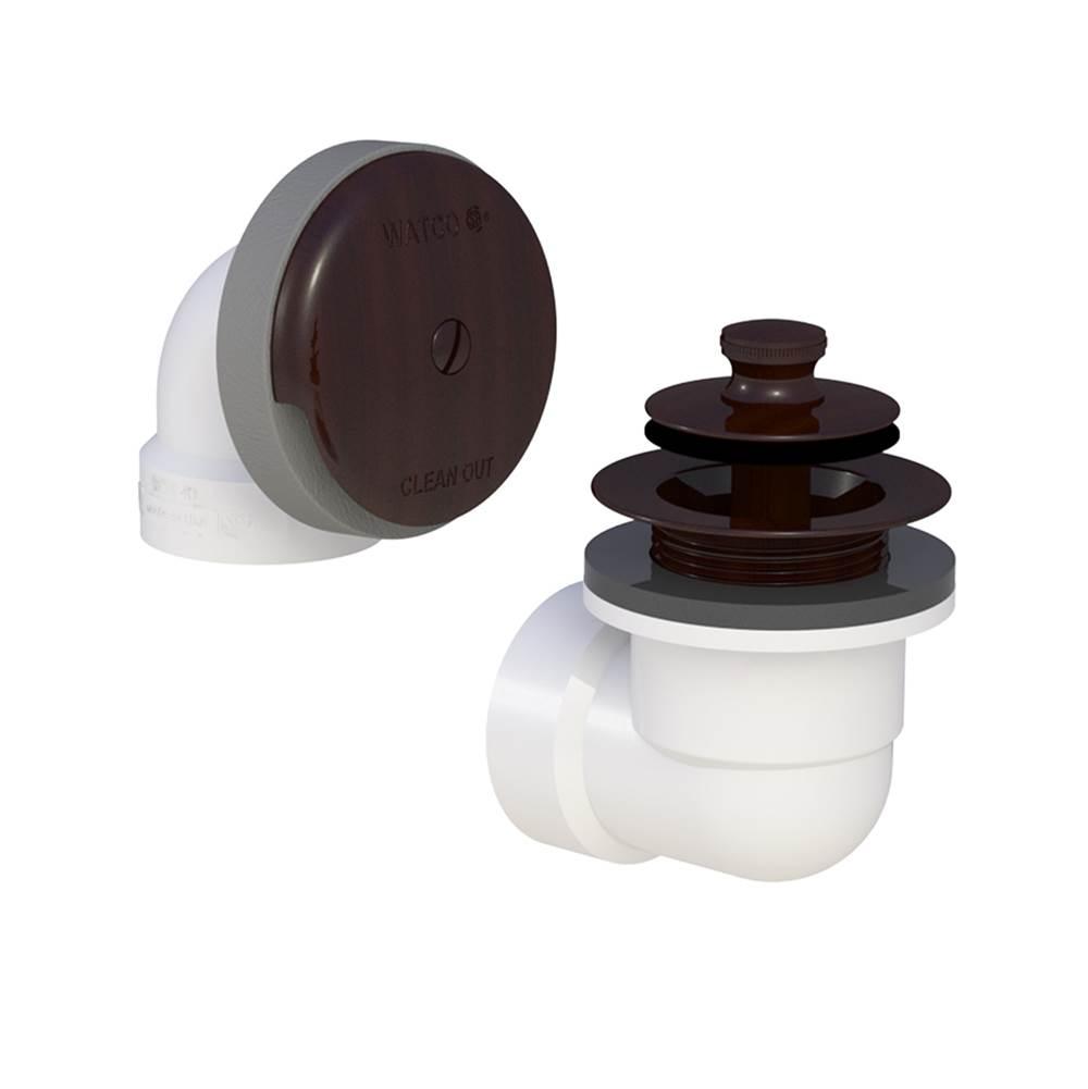 WATCO® Model 1-7/8 inch 40 PVC Solvent Weld Push-Pull Bath Waste, Oil Rubbed Bronze
