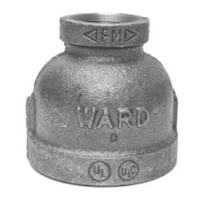 WardFlex 2X1D.NMC Reducing Coupling, 2 in FNPT x 1-1/2 in FNPT, Iron, Galvanized, 150 lb